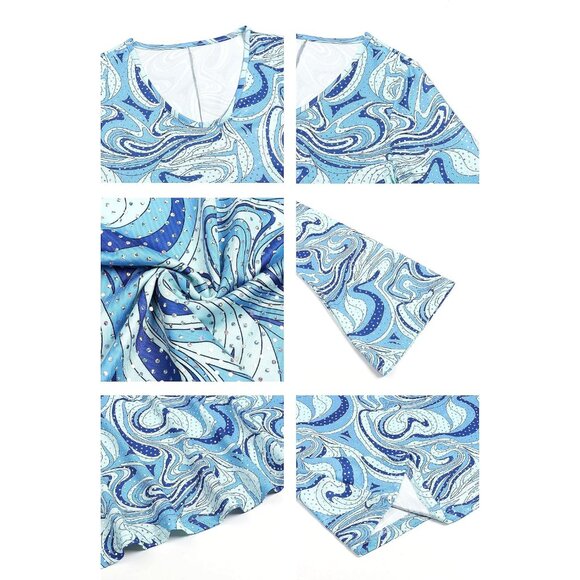 70s Disco Hippie Costume Set Women Vintage Style Accessories Jewelry - Picture 4 of 6